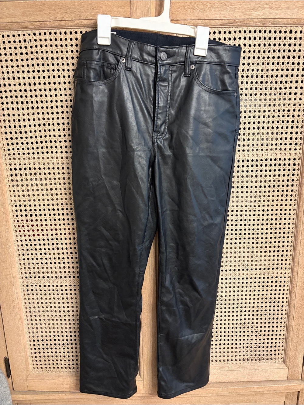 Gap Women's Black Faux Leather Jeans